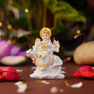 goddess durga idol resin murti maa durga idol statue for desk, car dashbaord, and home decor
