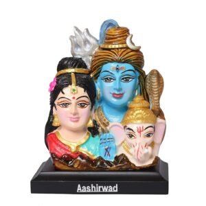 shiv parivar for car dashboard, home & office temple i living room i guest room i shiv i shiv ji statue i car dashboard