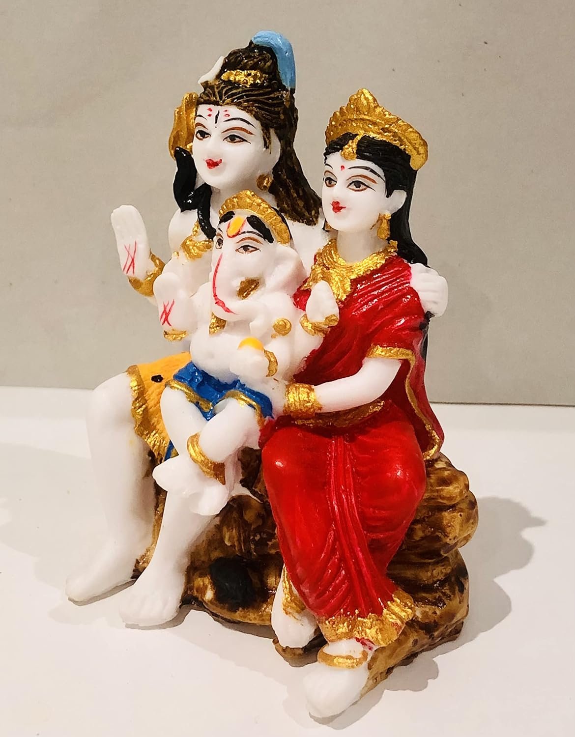 unityplus shiva parvati ganesh idol shiv parivar murti statue sculpture hindu showpiece figurine for car, home, office or mandir decoration (multicolour, standard) unityplus shiva parvati ganesh idol shiv parivar murti statue sculpture hindu showpiece figurine for car, home, office or mandir decoration (multicolour, standard)